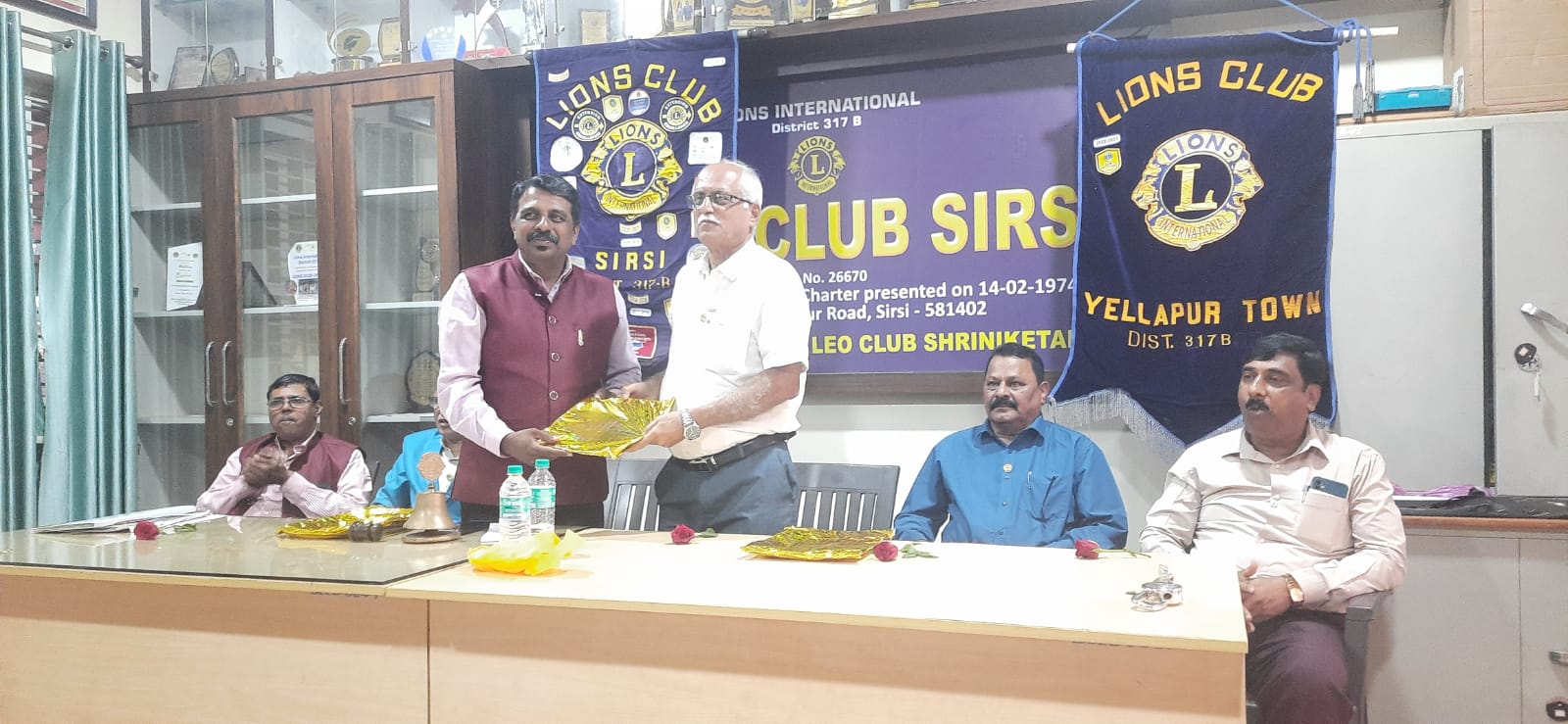 INTER REGION CLUB TWINNING WITH LIONS CLUB OF YELLAPUR OF REGION 7