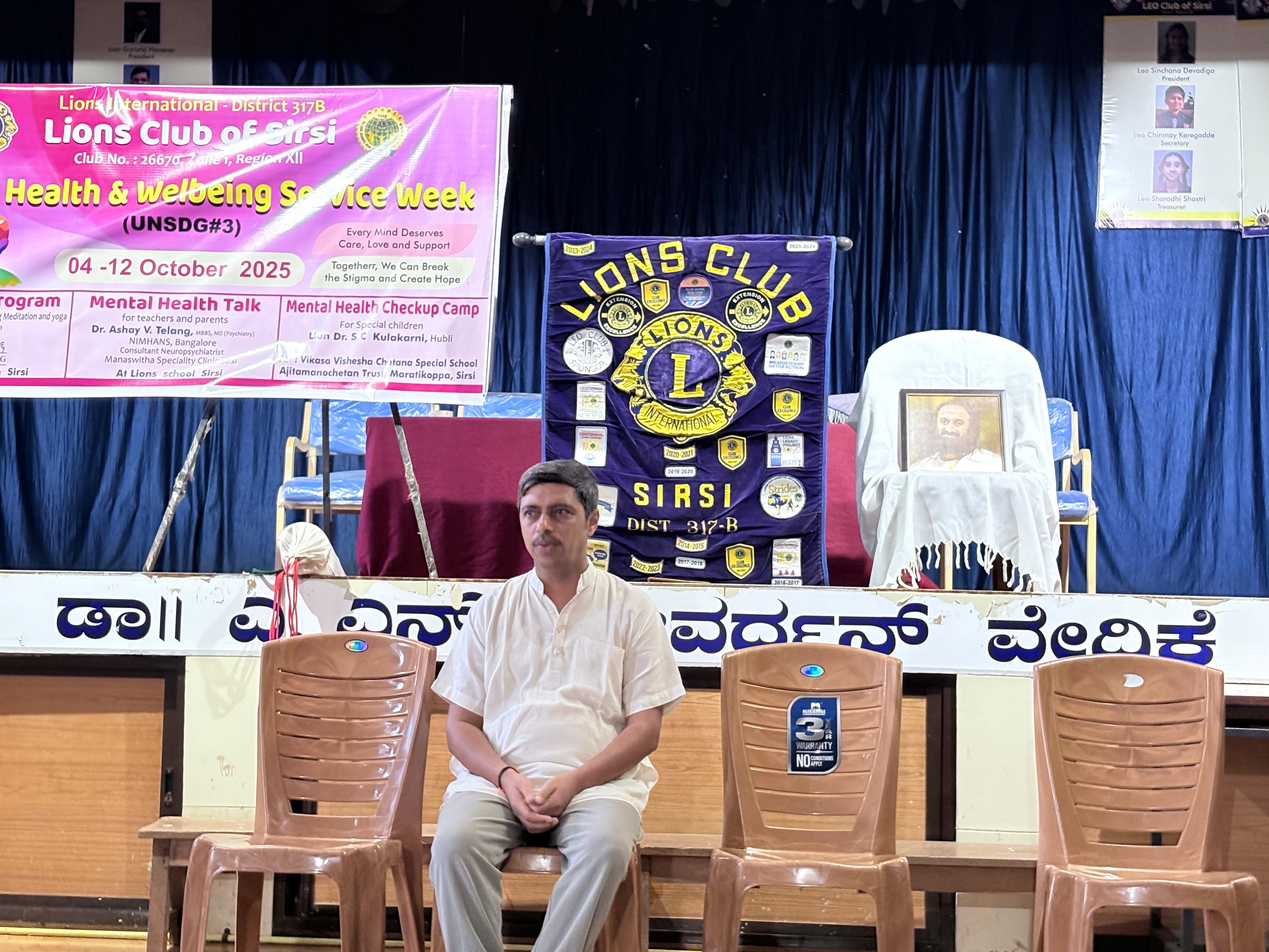 MEDITATION CAMP UNDER SERVICE WEEK MENTAL HEALTH AND WELBEING 