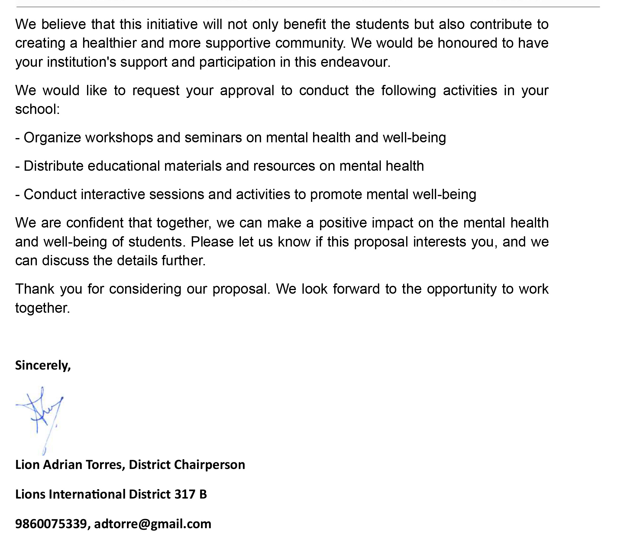 Visit To Directorate Of Education With Colloboration For MHW