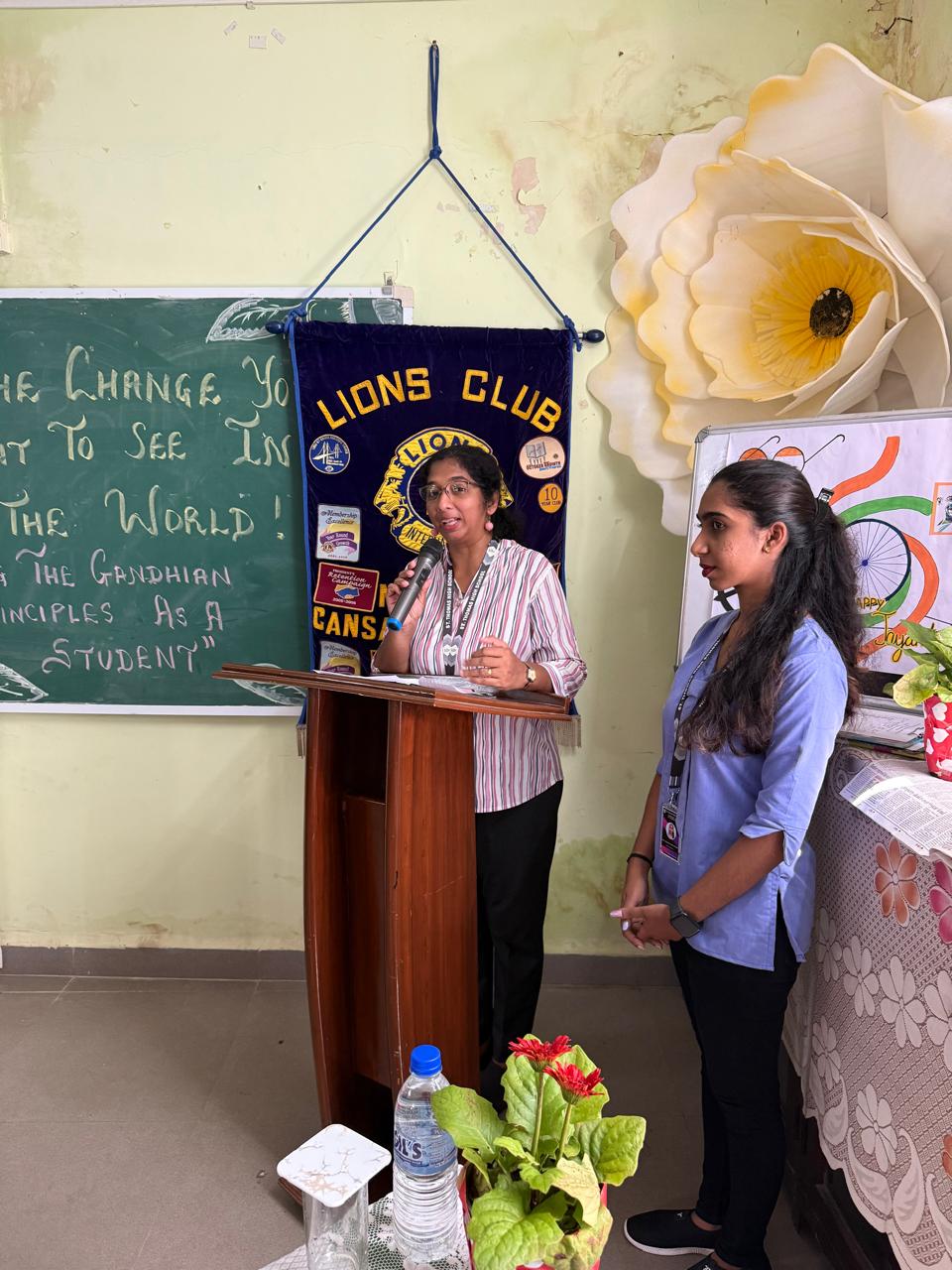 Living the Gandhian Principles as a student - elocution competition