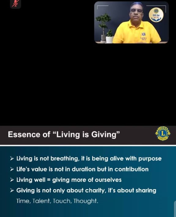Living is Giving is Lionism