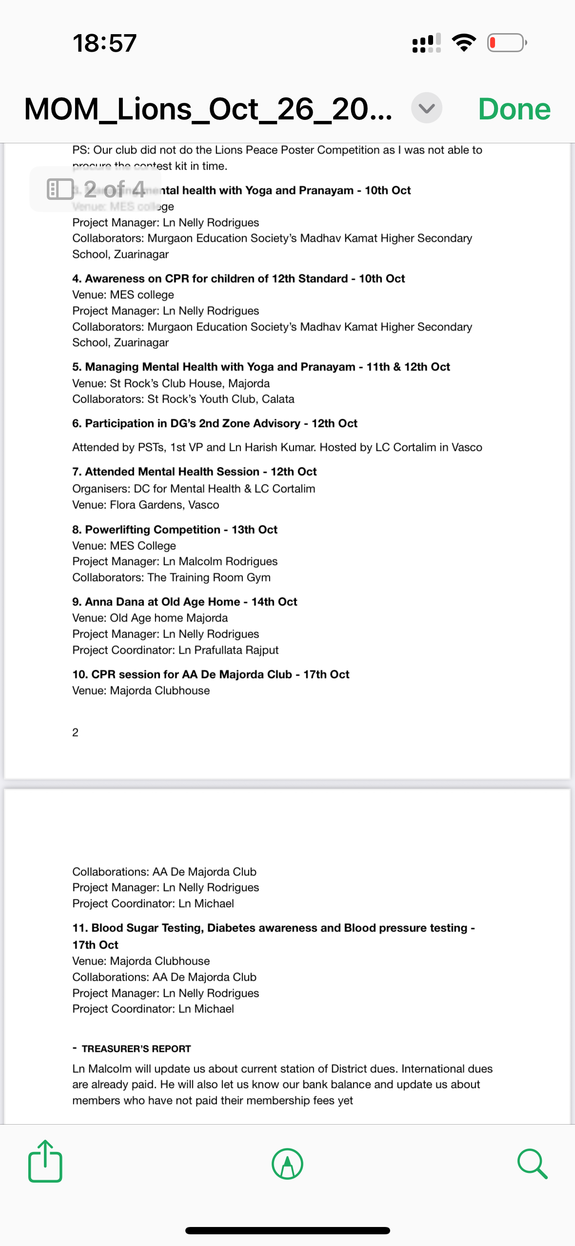 Regular Club Meeting