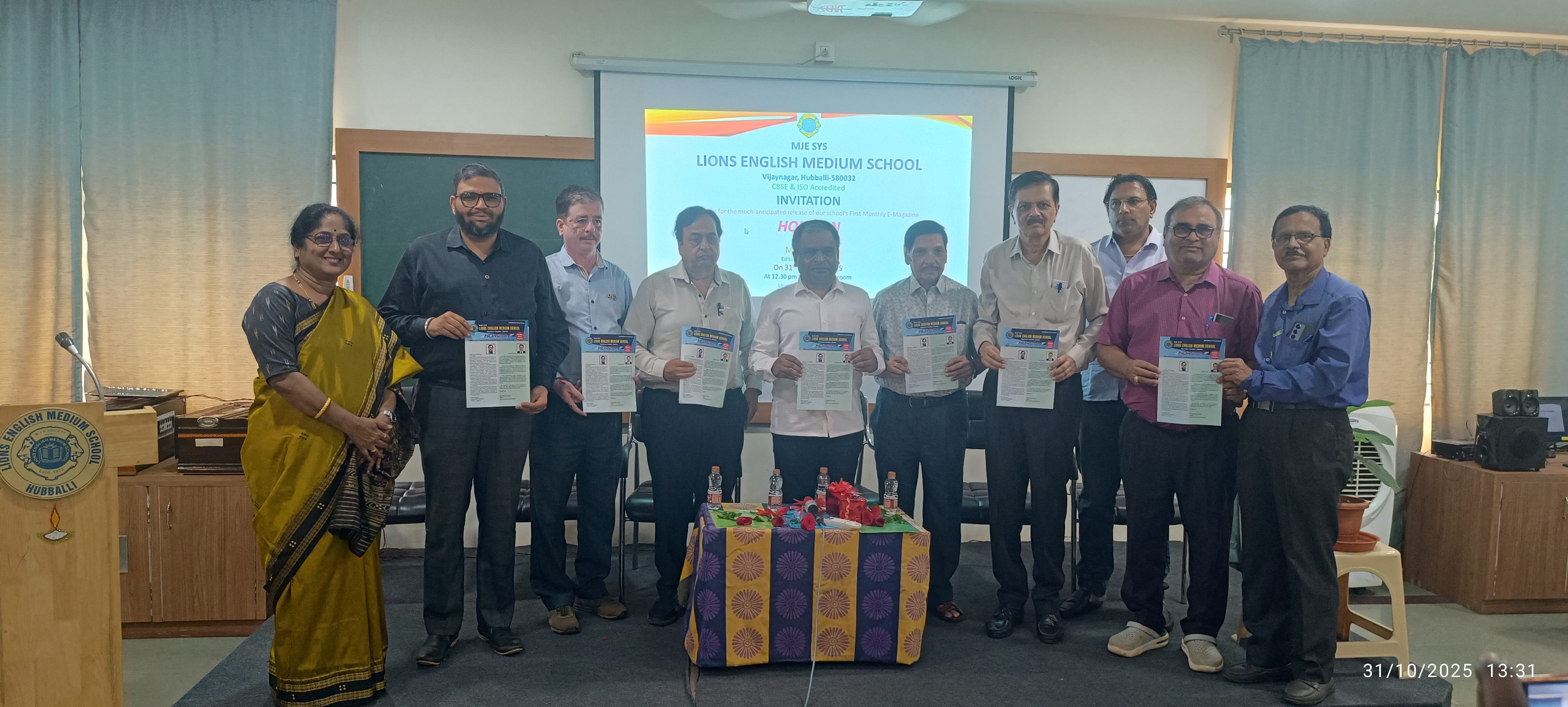 RELEASE OF E MAGAZINE FOR LIONS SCHOOL 