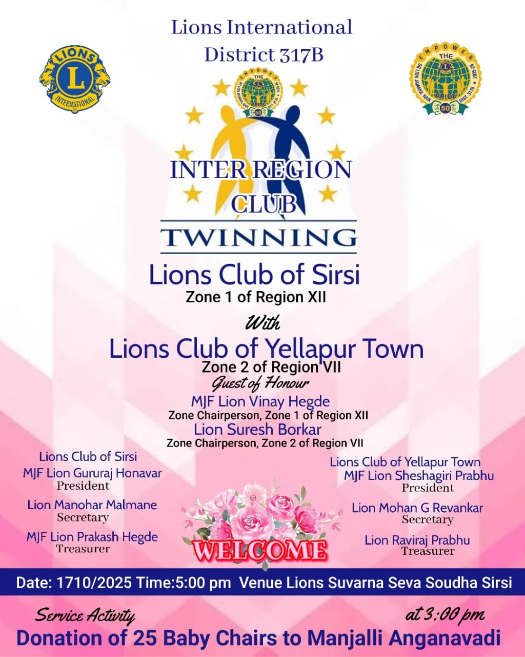 club Twinnig sirsi and yellapur