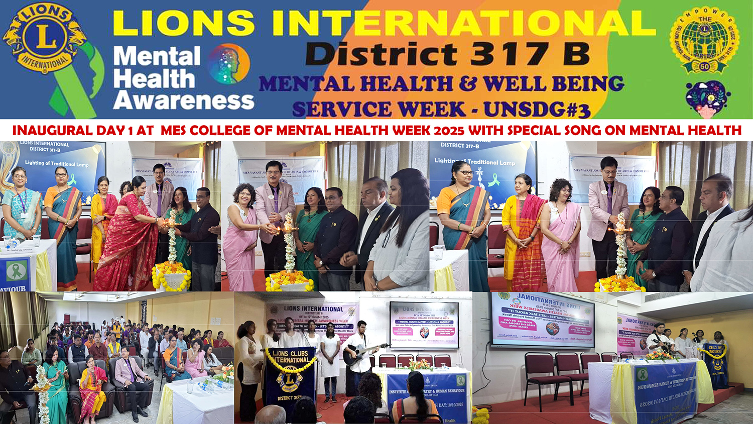 District 317 B With Inaugural Of Mental Health Week at MES College