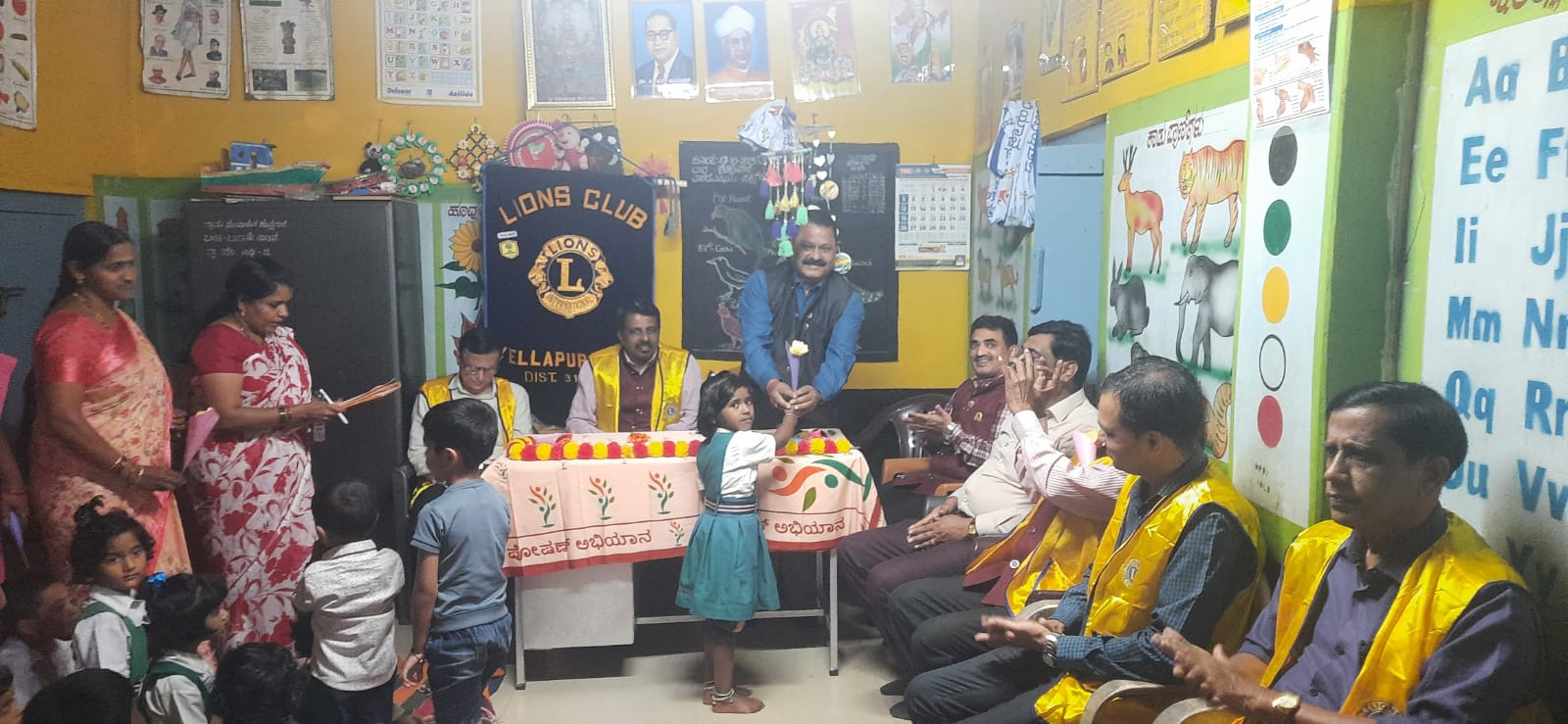 Donated Baby Chairs to Manjalli Anganavadi 