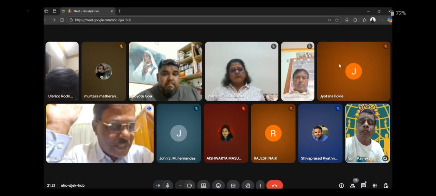 Online Video Conference Meeting was conducted on 29th october 2025 on the topic Reporting of activities on District and international portal.