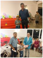 Our Club Lions Club of Mapusa Elite donated Rs  12,000 worth shopping vouchers and a individual guest Adv irfan donated Rs 20,000 to 6 year boy (only son) who lost his father the only bread earner in the the family 