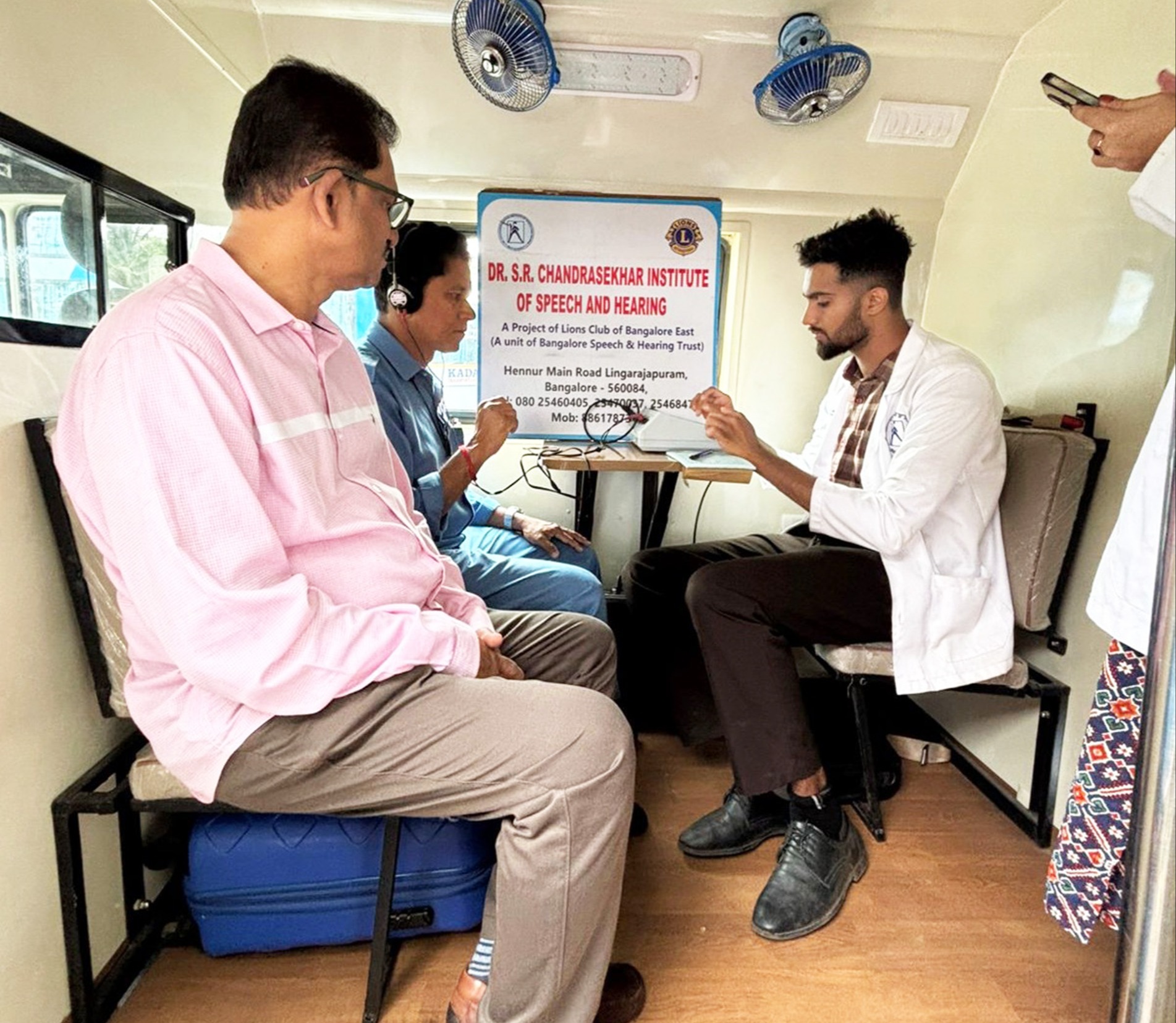 Visited Lions Club of Salcete With MHW HEaring Aid to KTCL Conductors and Drivers with stage to Work Place