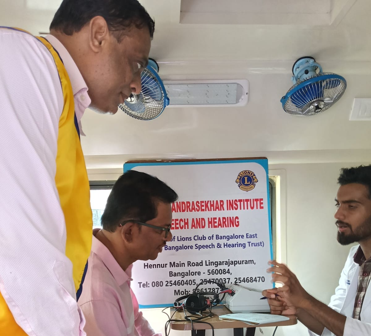 Visited Lions Club of Salcete With MHW HEaring Aid to KTCL Conductors and Drivers with stage to Work Place