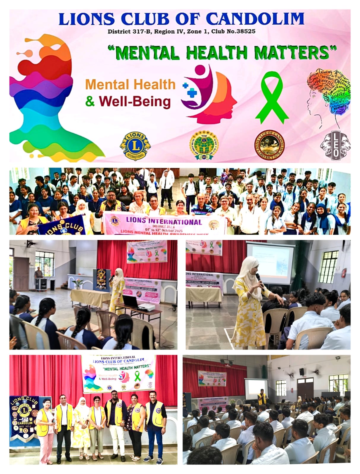 The Lions Club of Candolim organised a talk on " Managing Emotions and Building Self Esteem" for the students of Don Bosco Youth Welfare Centre today, 6/10/2025. The 1.5 hour interactive session was conducted by the charismatic and energetic Ms. Akila Sad