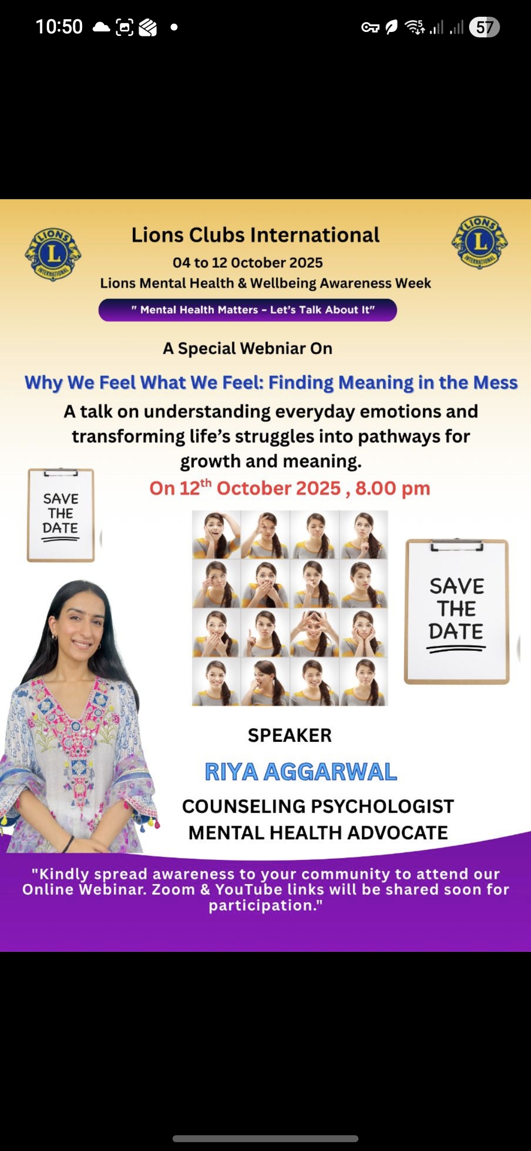 Mental Health session Attended Online 