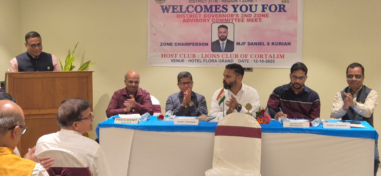 Attended 2nd Zone Advisory Meet of ZC Lion Daniel Kurien at Flora Grand Vasco with MHW Talk with UNSDG #3