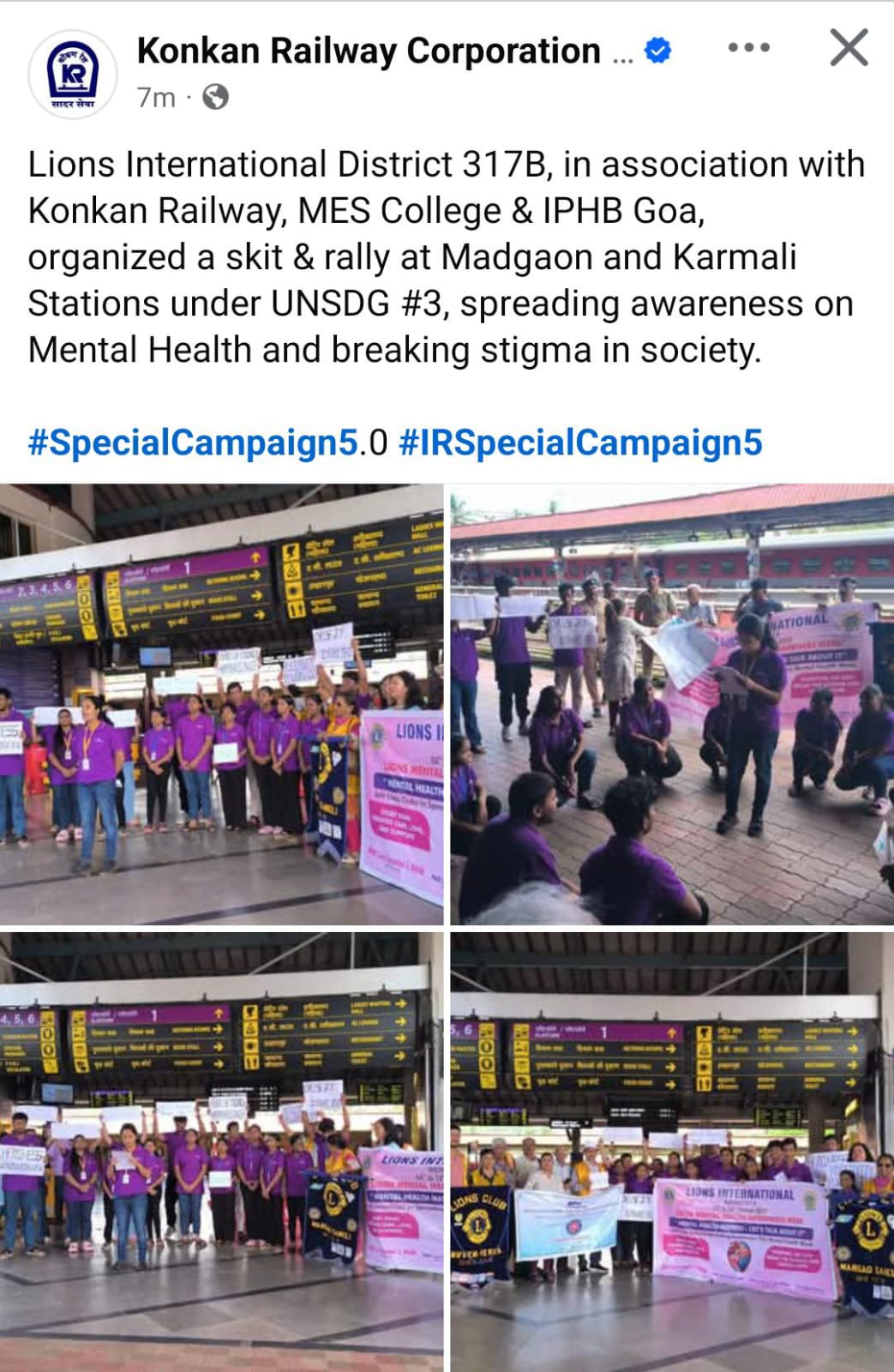 On KRCL Website of SKITS on MHW of UNSDG#3