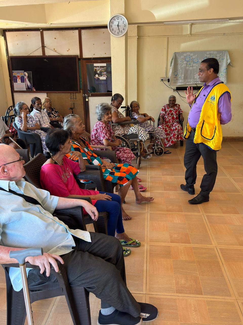The Happiness at Bogmallo Old Age Homes loads of Games at LC Dabolim for SEnior Citizens