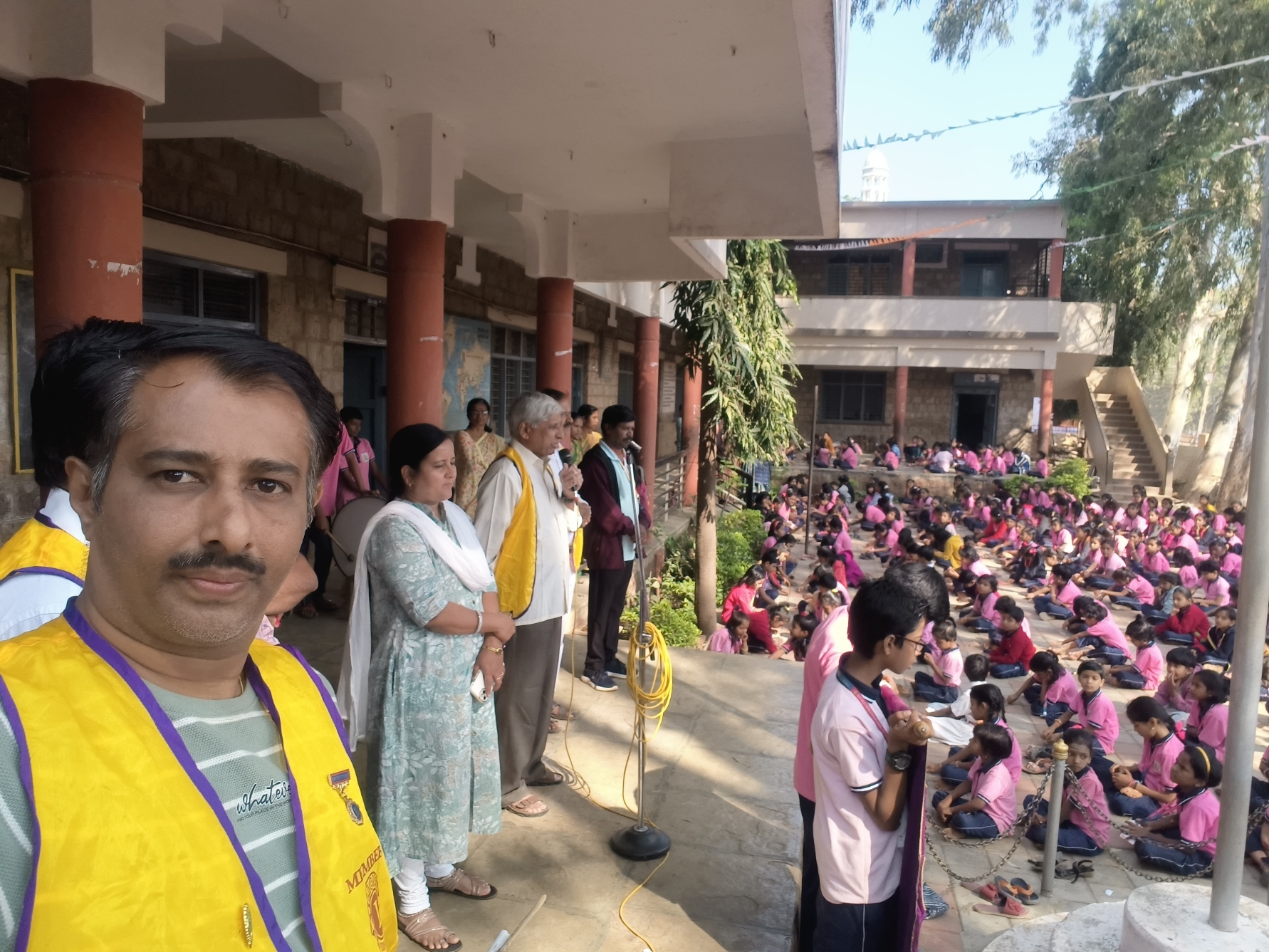 Free Dental check-ups and eye screening for Girish Nagar School Children`s and staff members.
