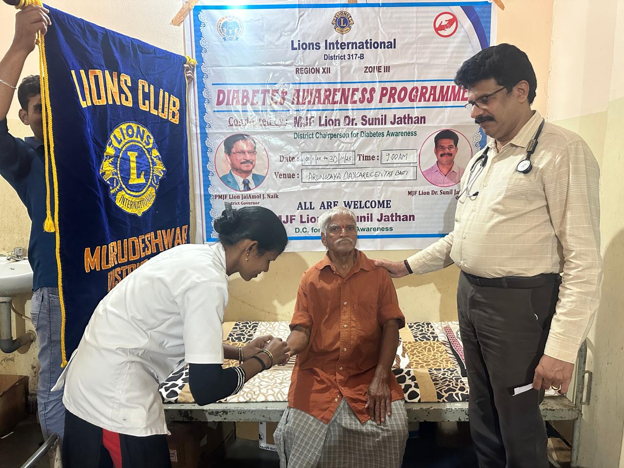 CONDUCTED DIABETIC SCREENING AND AWARENESS CAMP FOR 15 DAYS