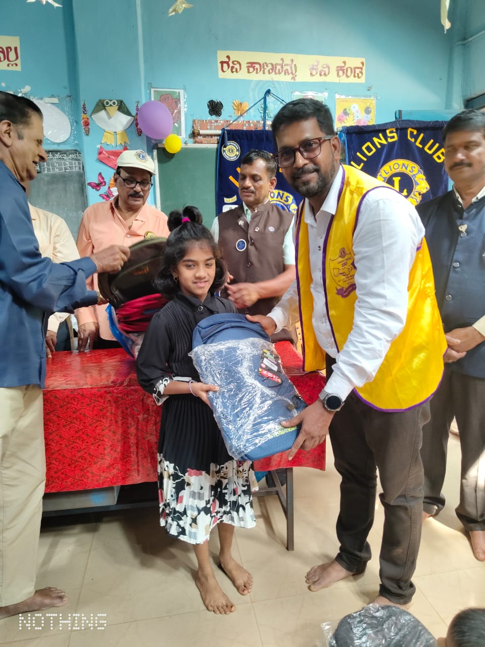DISTRIBUTED SCHOOL BAGS TO GOVT SCHOOL CHILDREN.