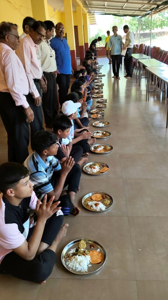 SERVED FOOD TO HOMELESS SCHOOL CHILDREN.