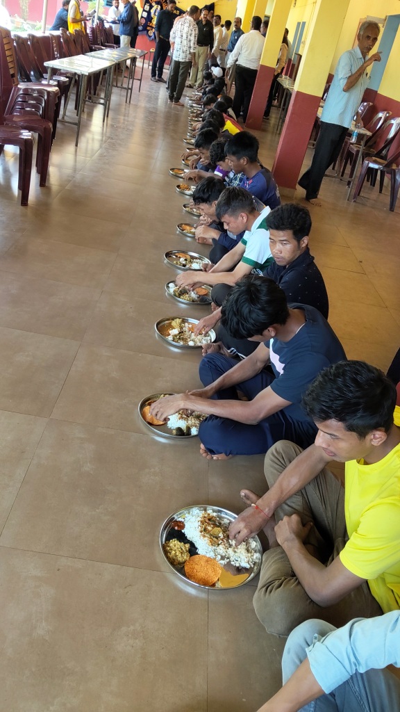 SERVED FOOD TO HOMELESS SCHOOL CHILDREN.