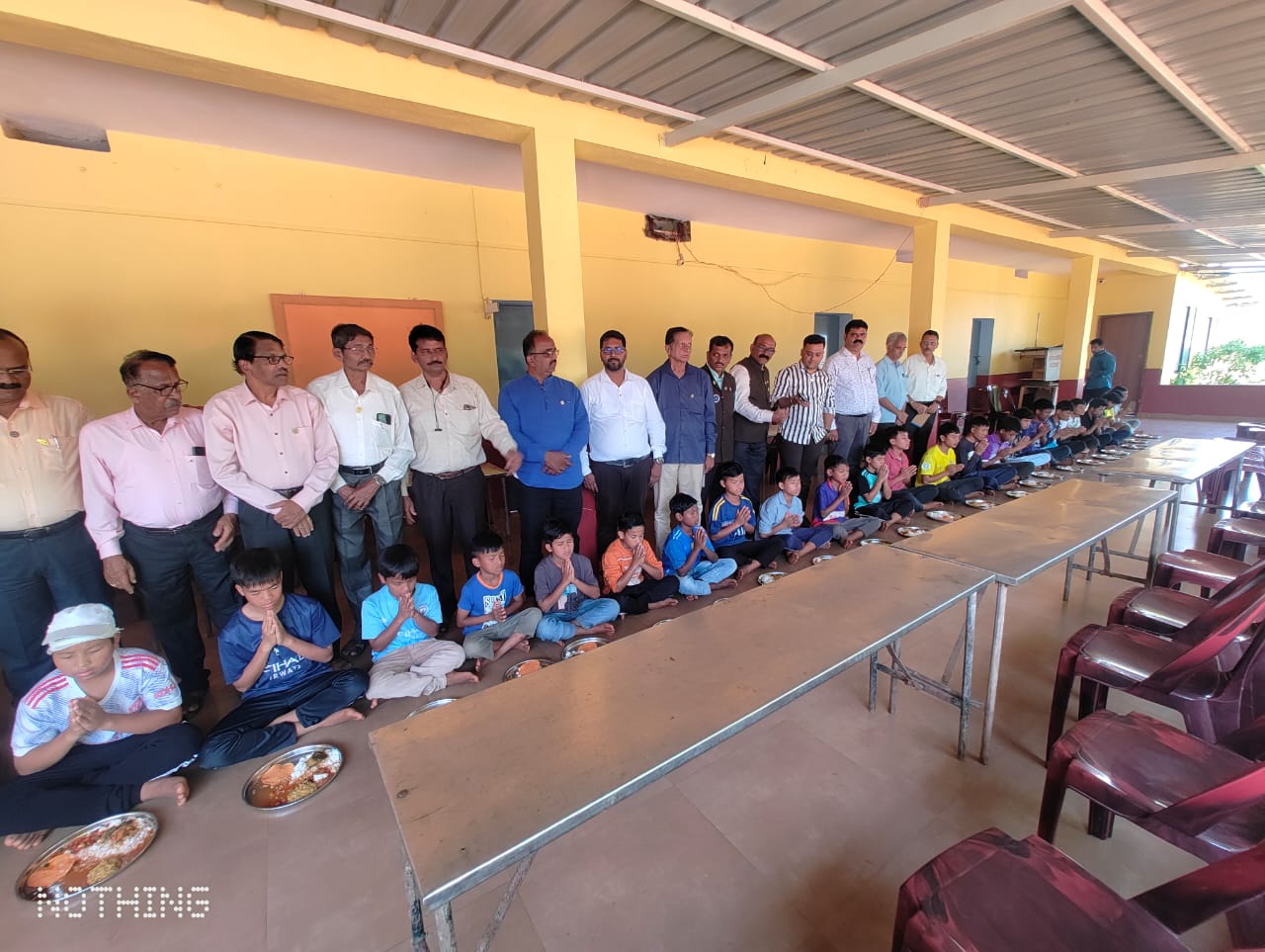 SERVED FOOD TO HOMELESS SCHOOL CHILDREN.