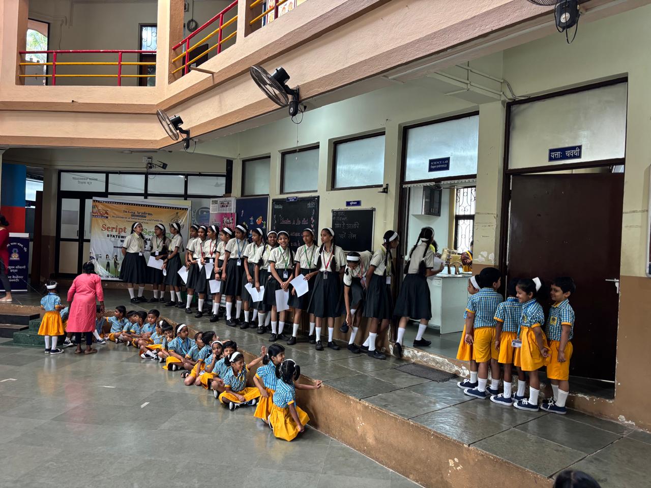 Eye Screening Camp @ Ravindra Kelekar Dynmandir High School at Margao for KGII to 3rd Standard