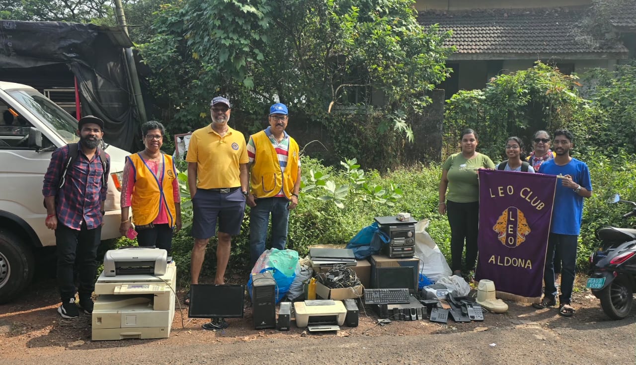 E-waste collection by LIONS and LEOS