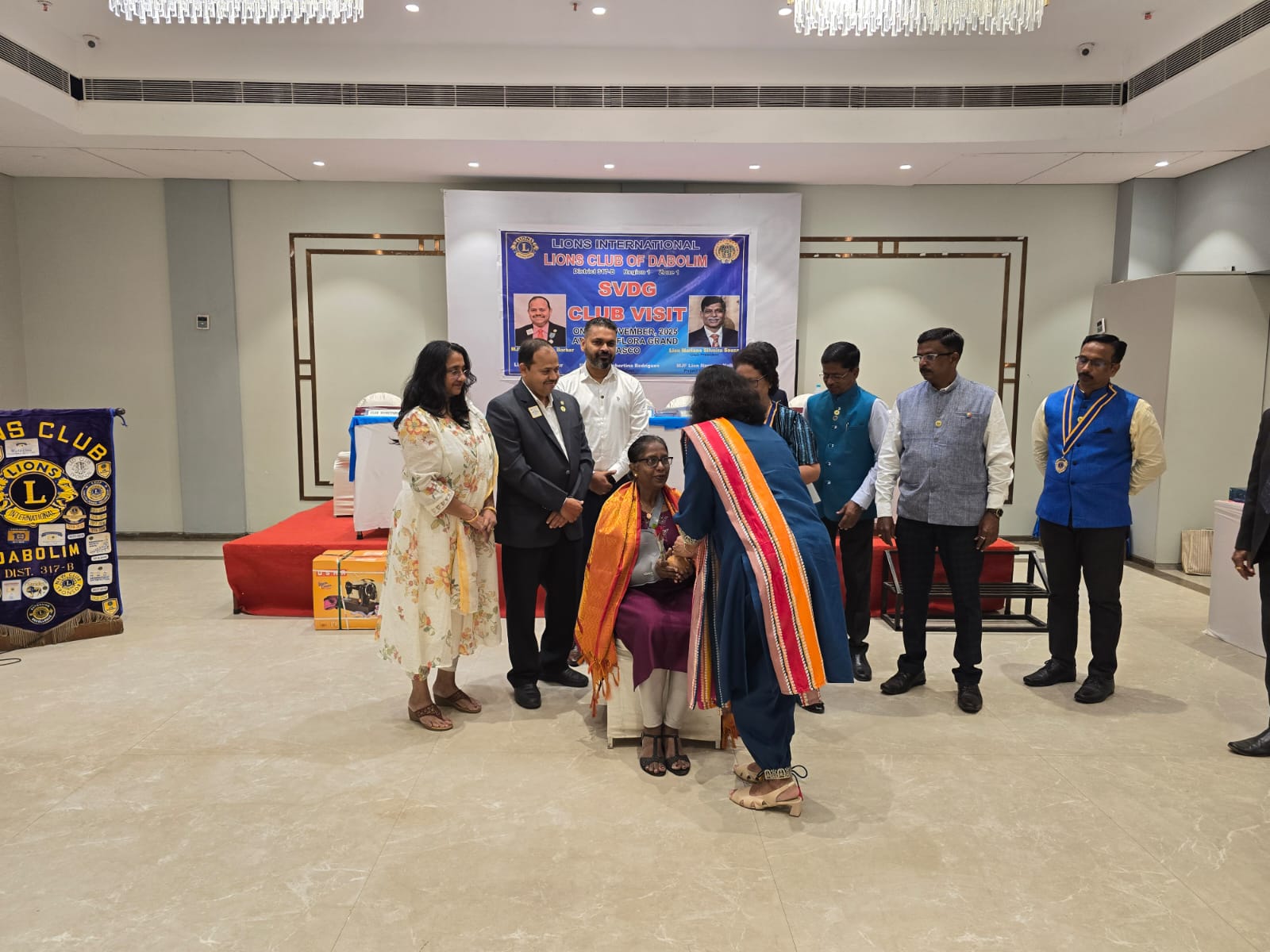 visit to the club by VDG 2