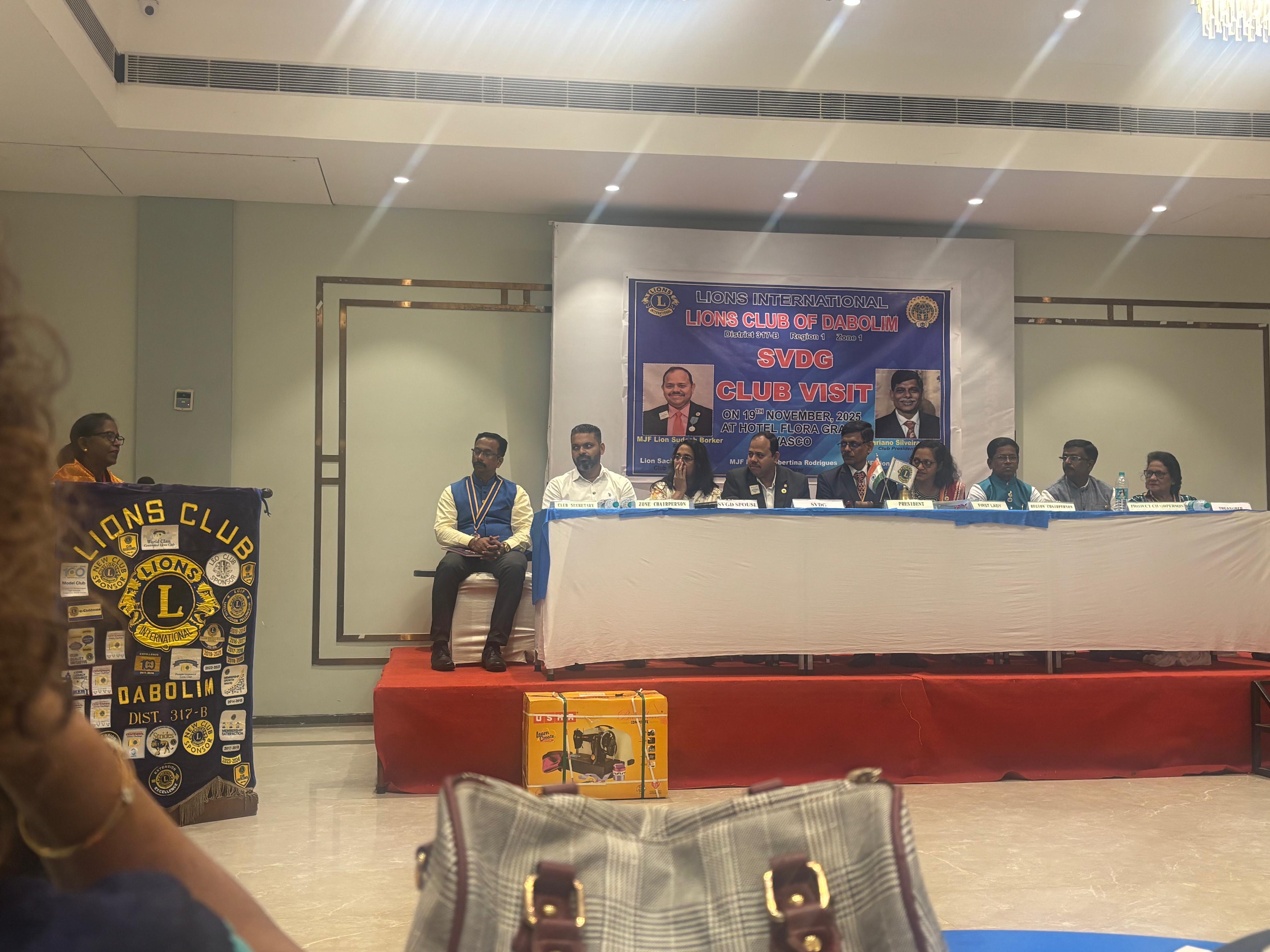 Members attended SVDG official visit to Dabolim club