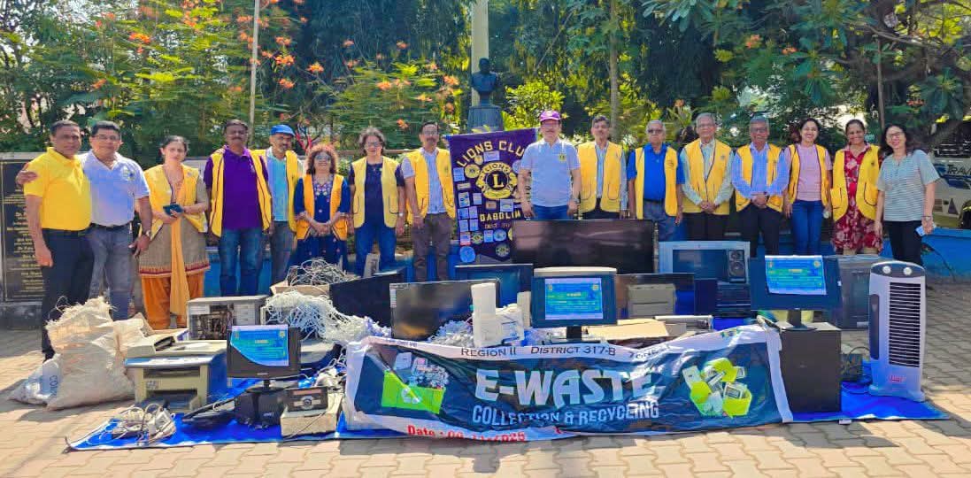 E- Waste Program Under UNSDG # 7 Held by LC Dabolim at Vasco