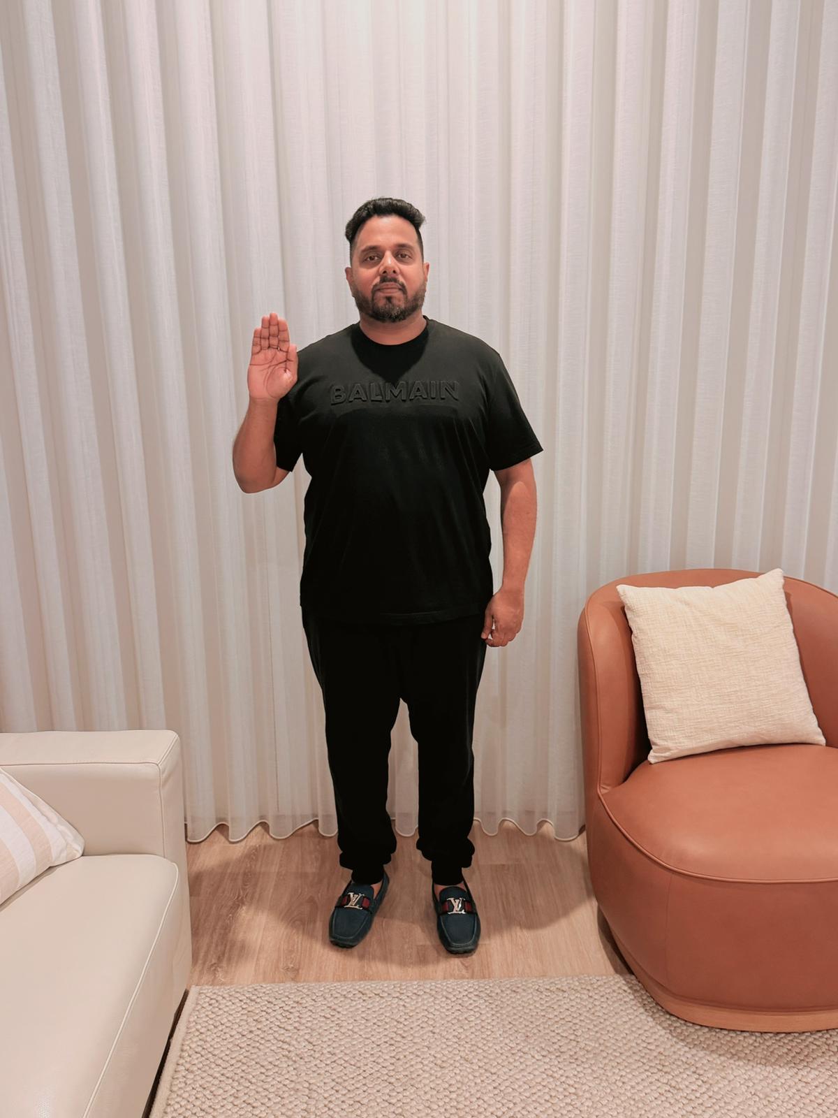 Induction of new member into the Lions Club of Candolim