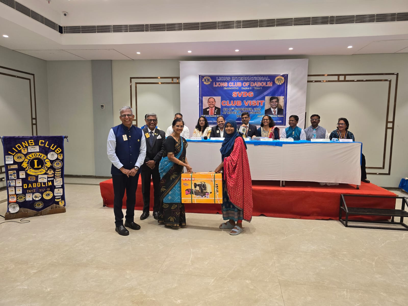 DONATION OF SEWING MACHINE