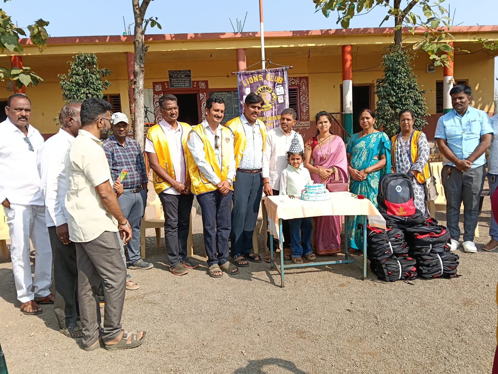 SCHOOL BAG DISTRIBUTION FOR STUDENTS.