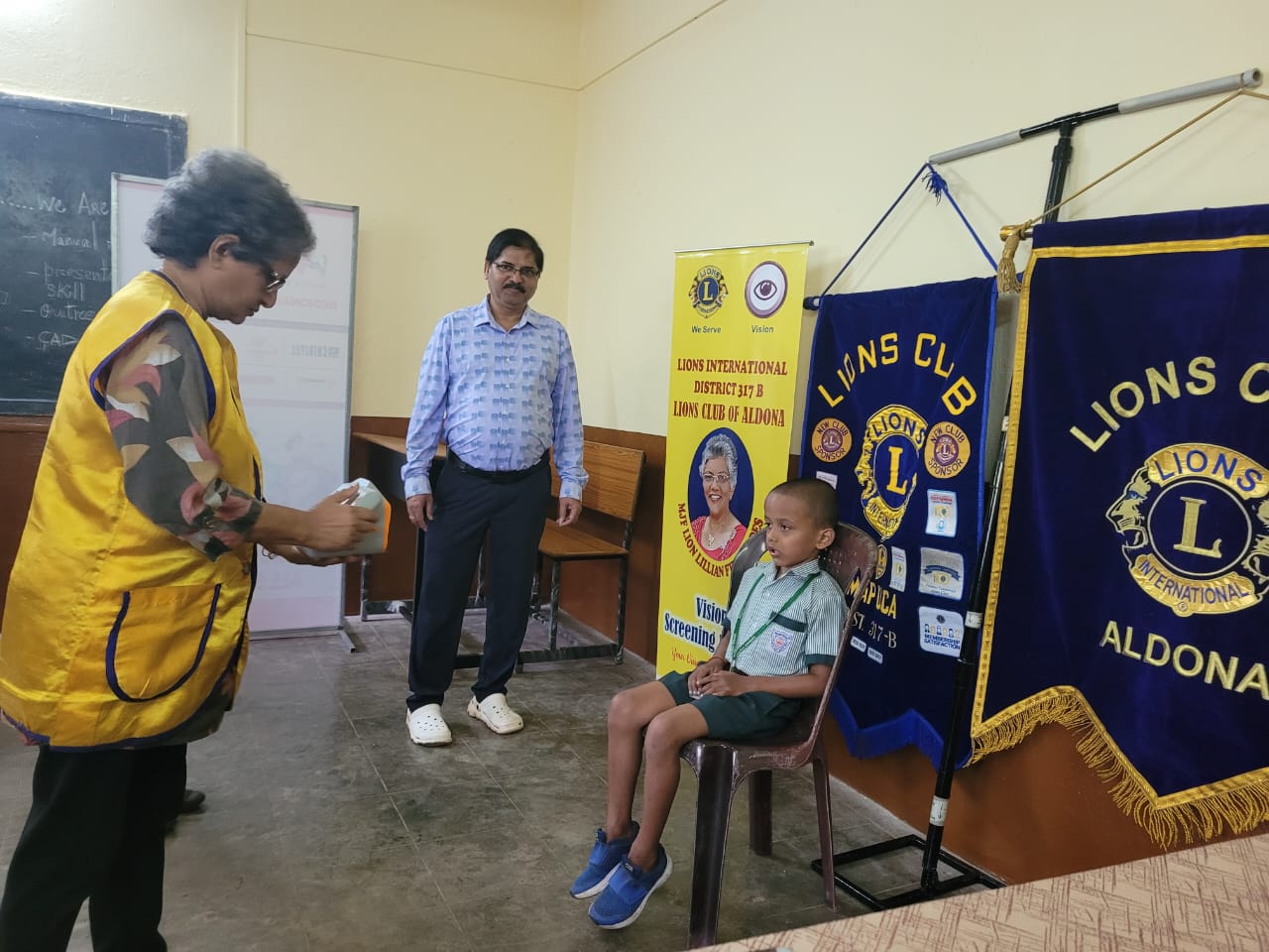 Vision screening at Mapusa