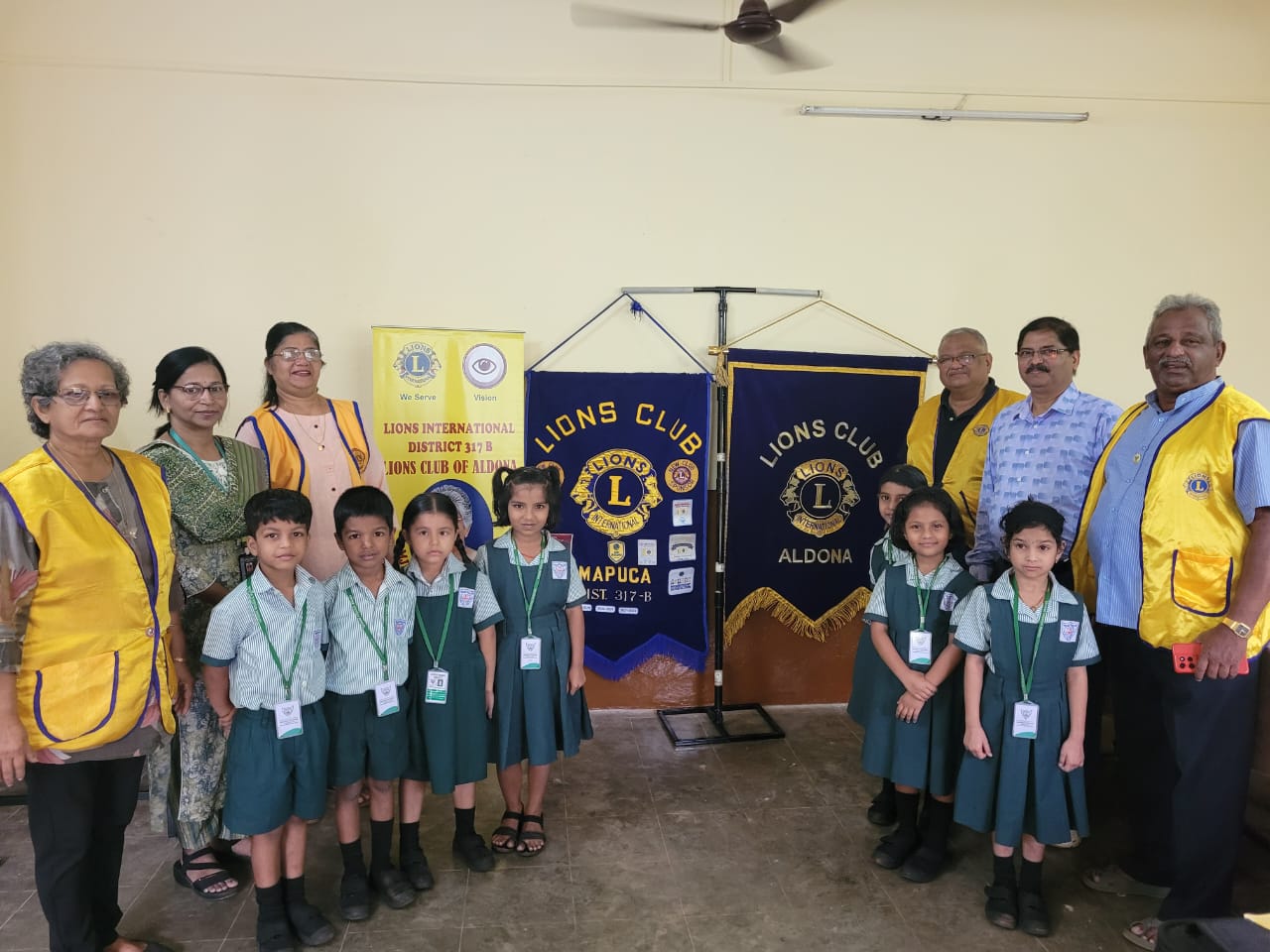 Vision screening at Mapusa