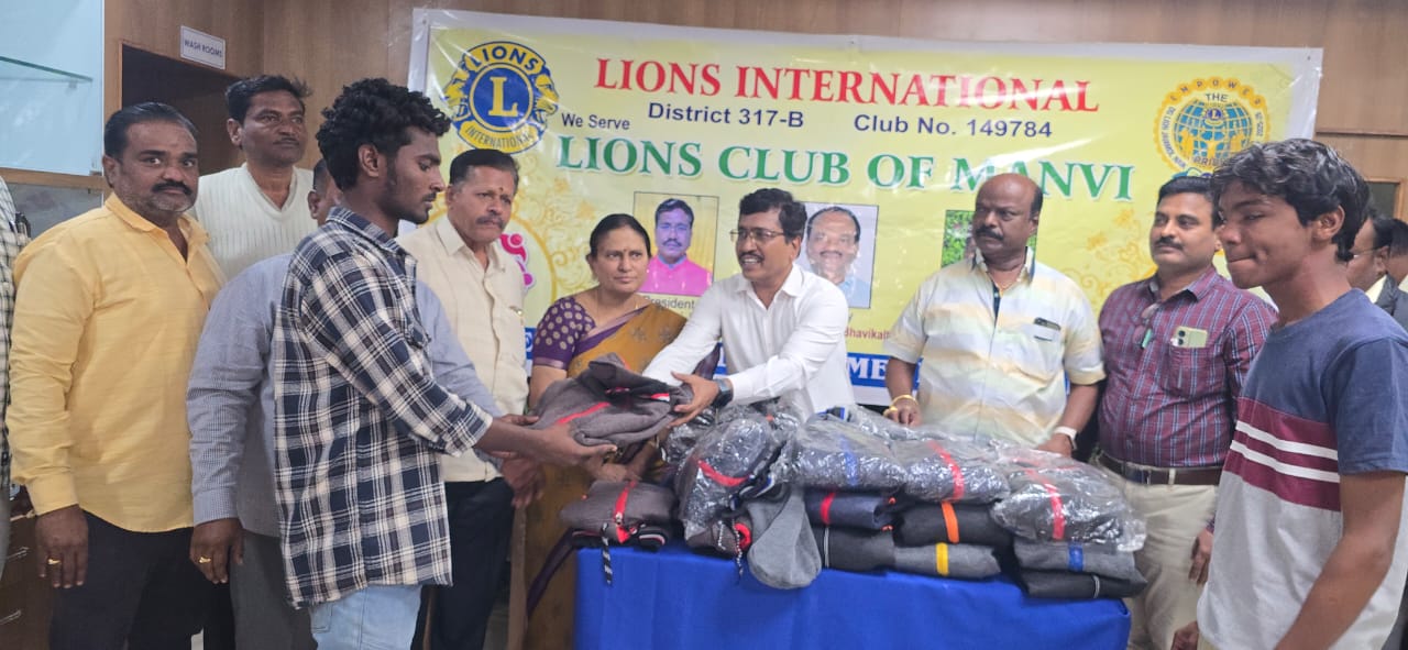 Distribution of sweter to news paper boys and security Guard to protect from winter season 