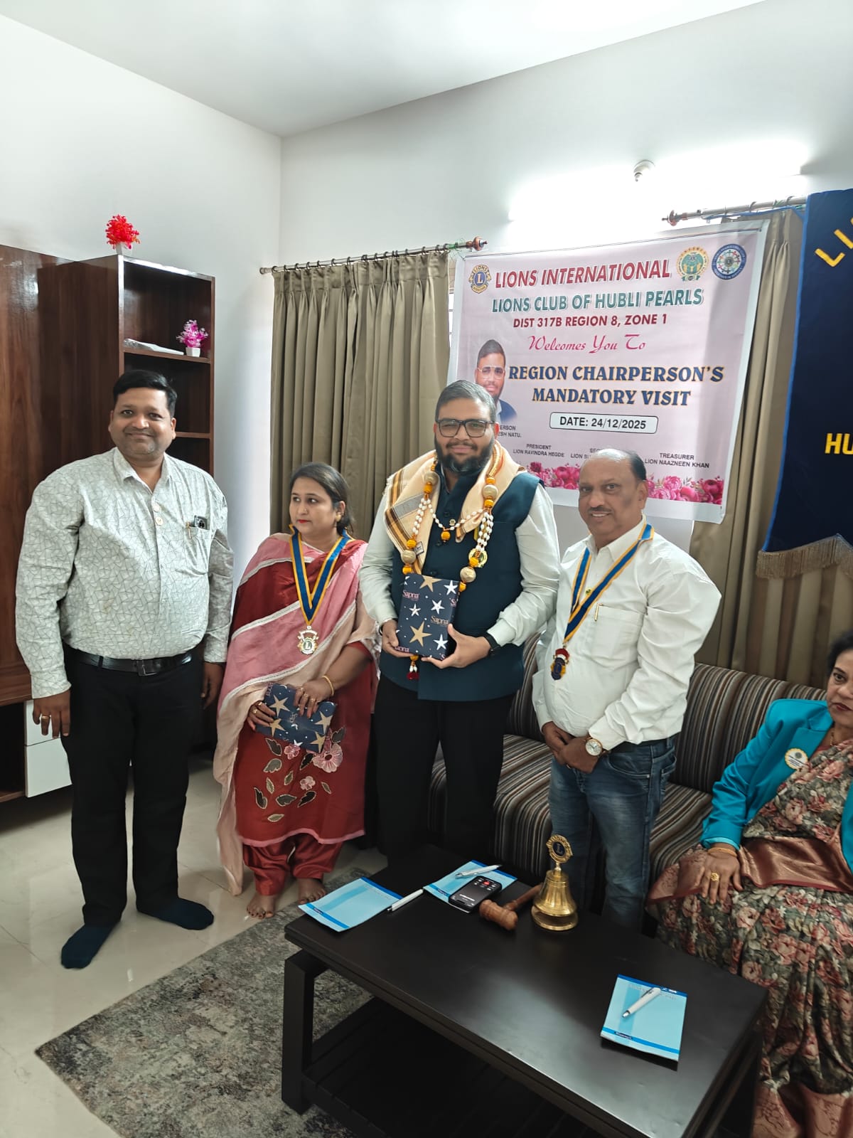 RC VISIT TO LIONS CLUB OF HUBLI PEARLS