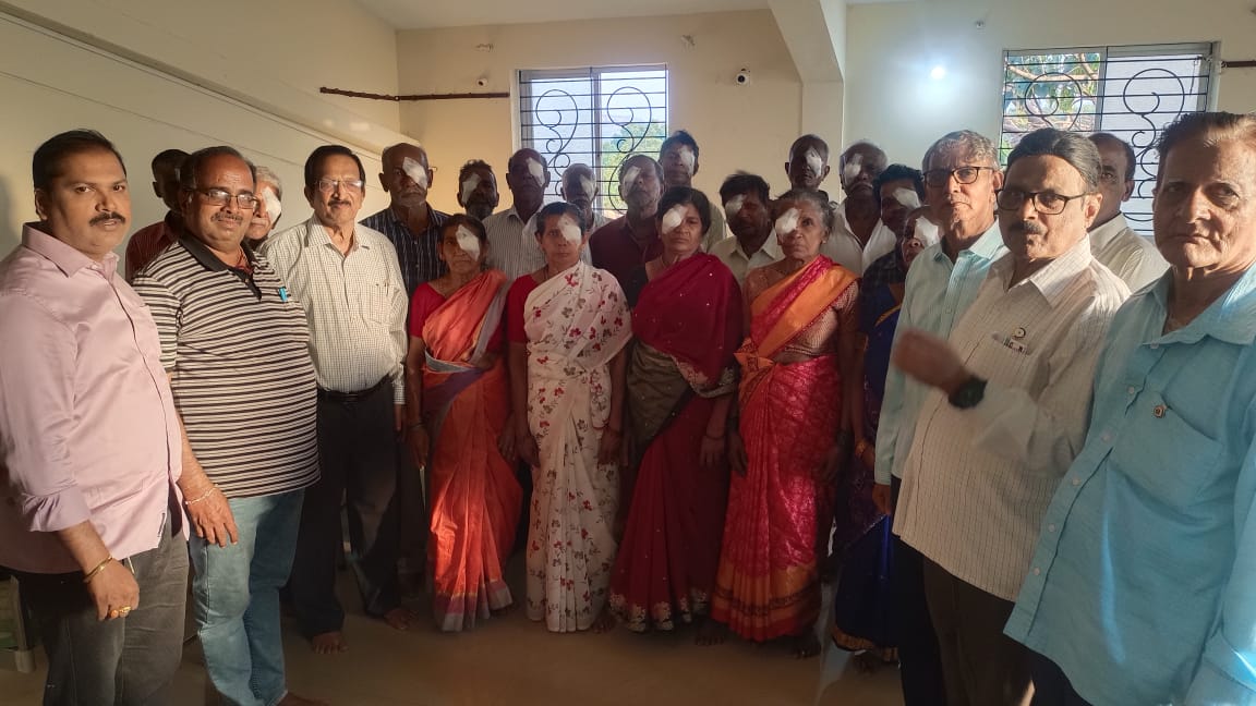 Participation in Eye checkup camp