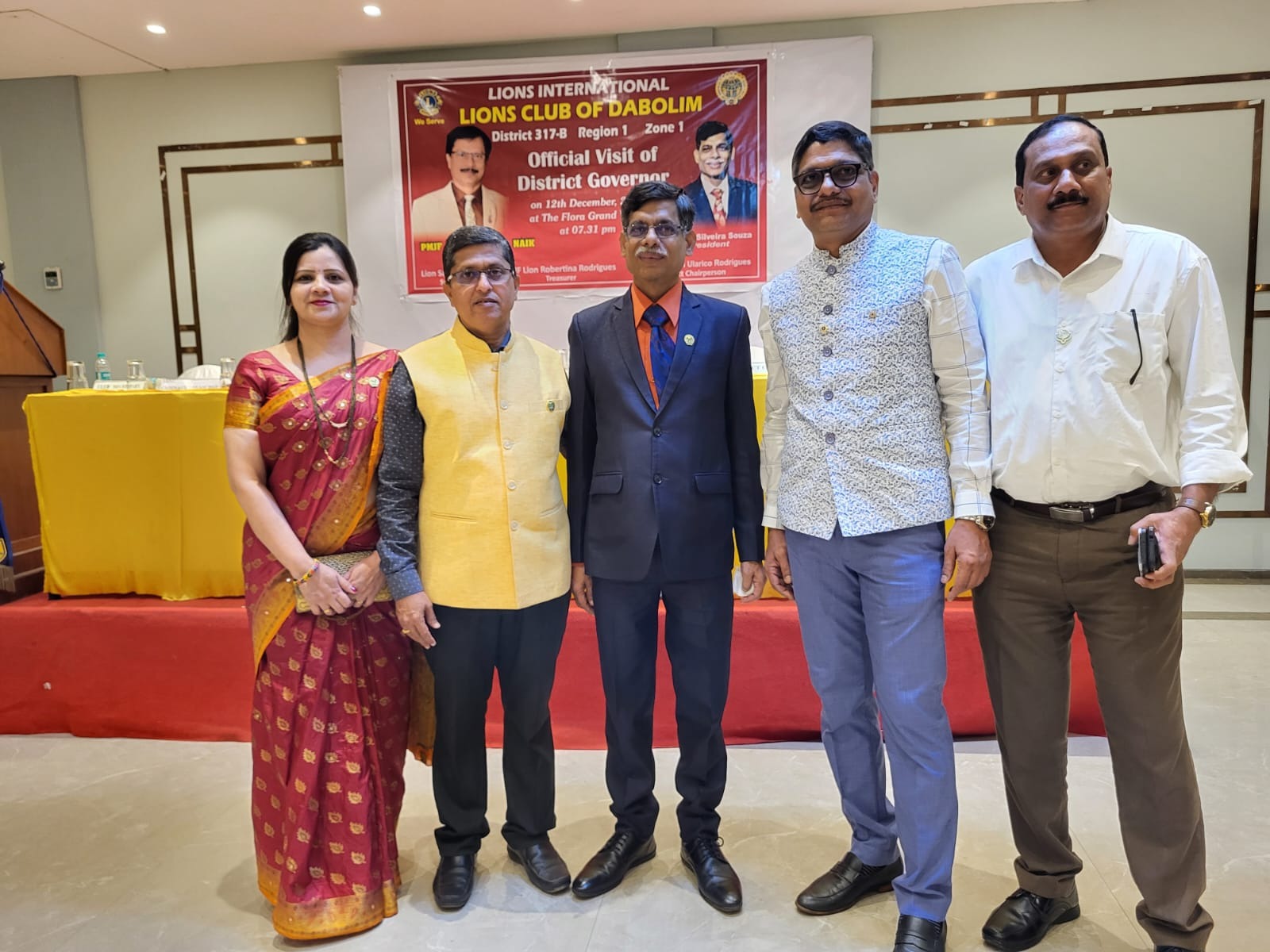 Attended District Governor visit of Lions Club of Dabolim