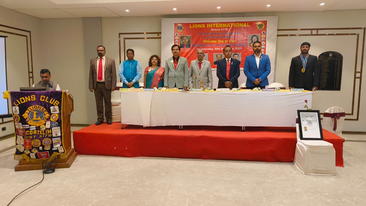 Attended DG Visit at Lions Club of Cortalim