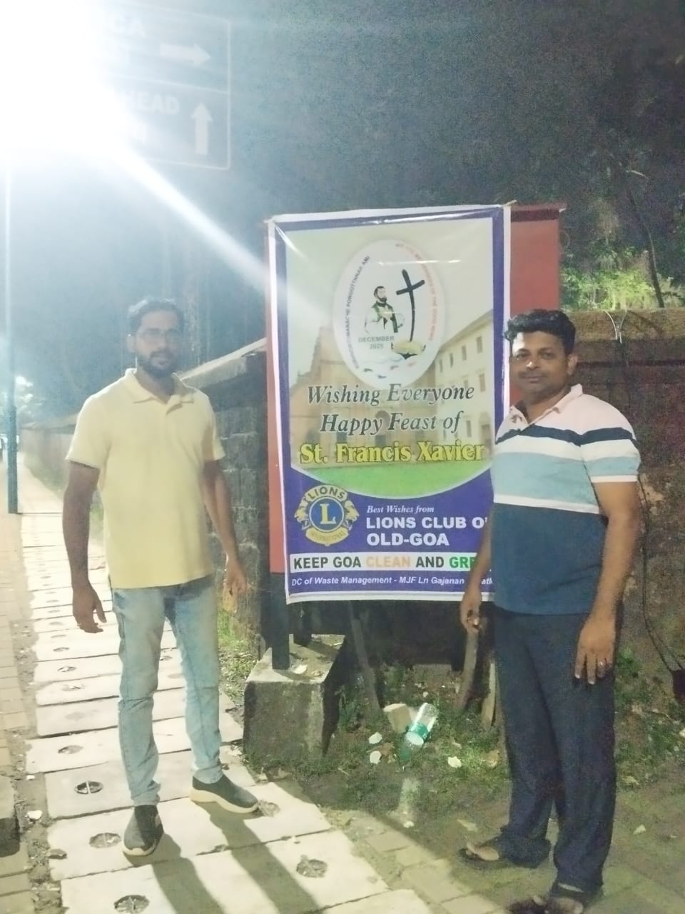 3rd Dec – Display of Banners on keeping Goa green and clean