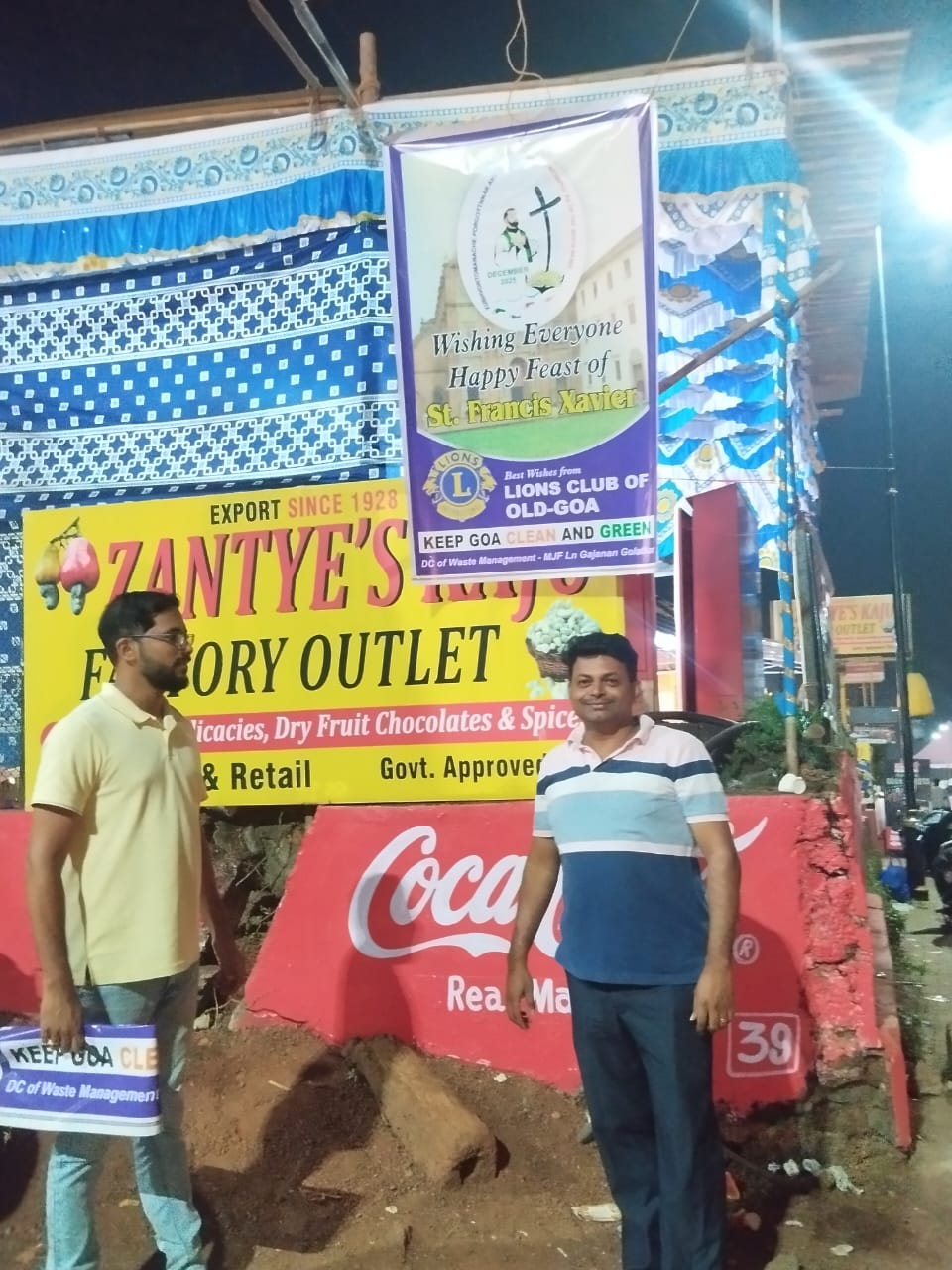 3rd Dec – Display of Banners on keeping Goa green and clean