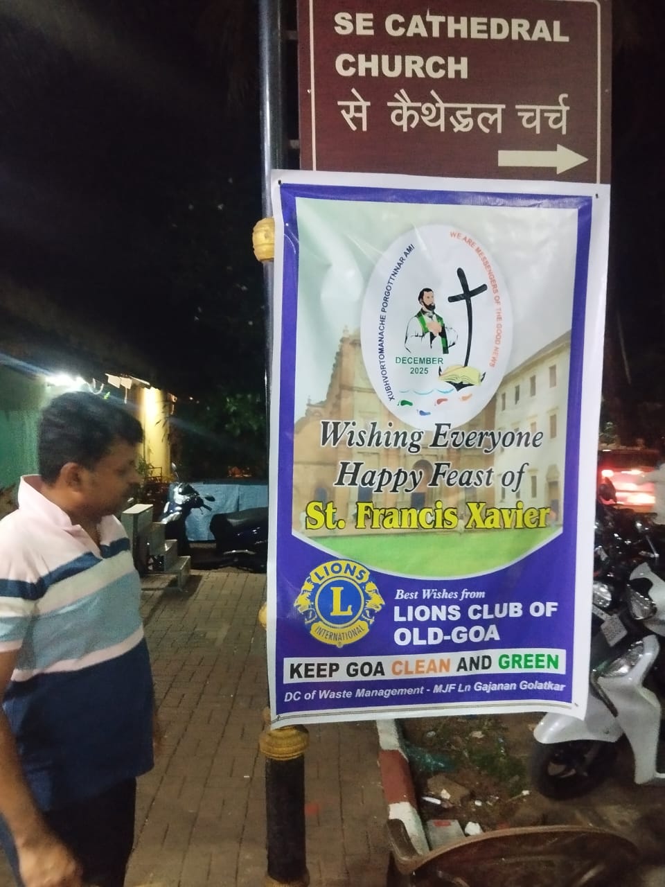 3rd Dec – Display of Banners on keeping Goa green and clean