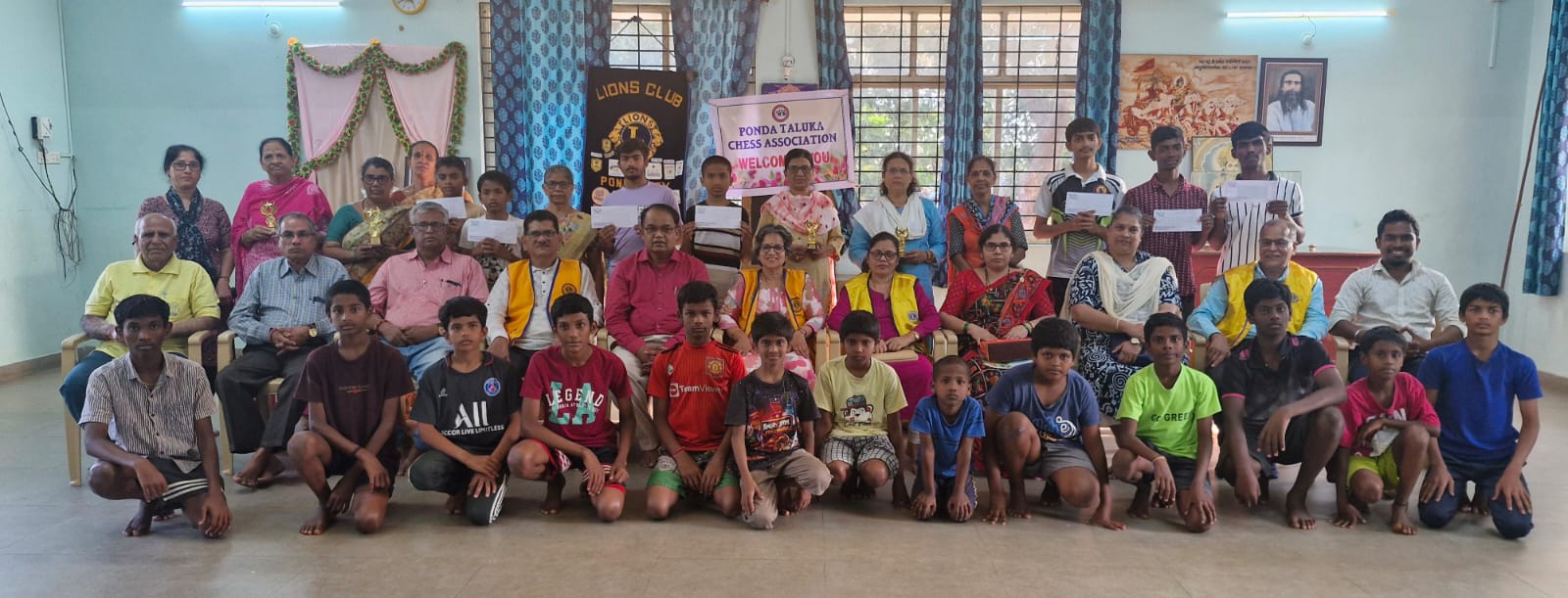 Chess Tournament in association with Ponda Taluka Chess Association for the boys of Bal Kalyan Ashram