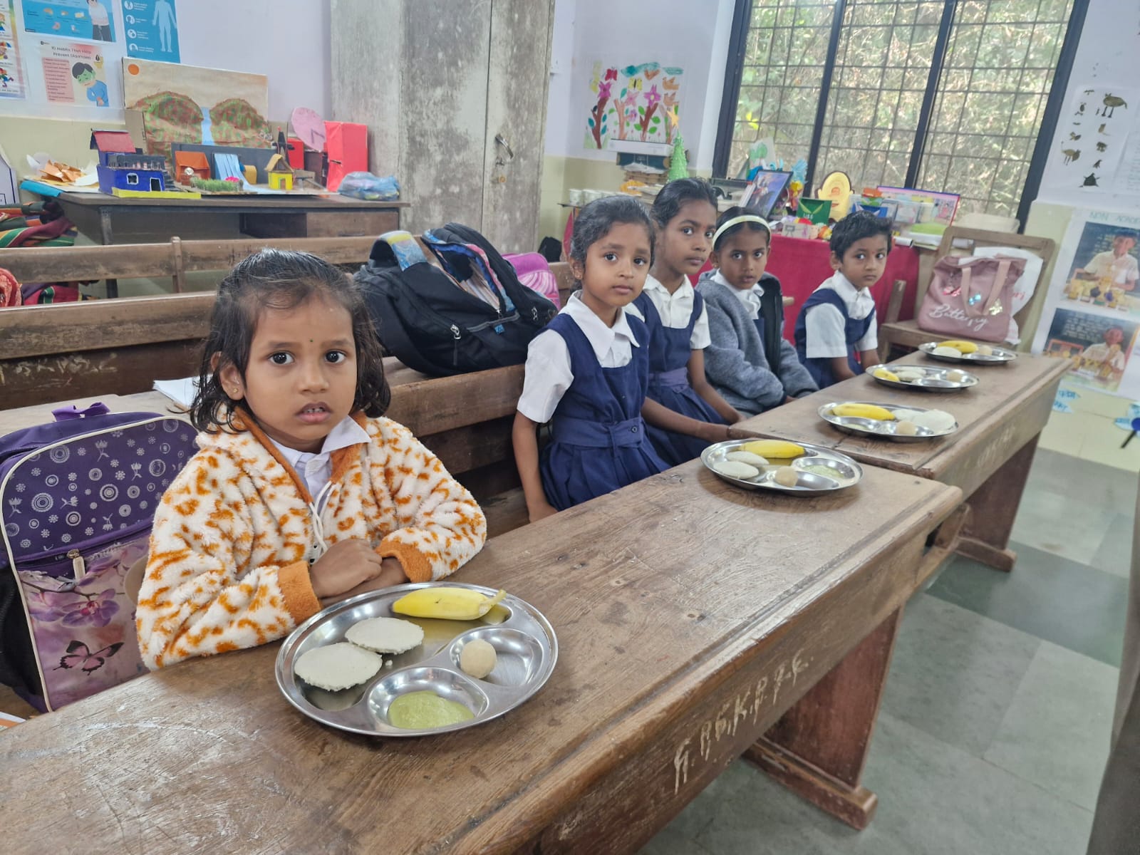  Annadan program at Govt Primary school and Anganwadi near Kawle Panchayat 