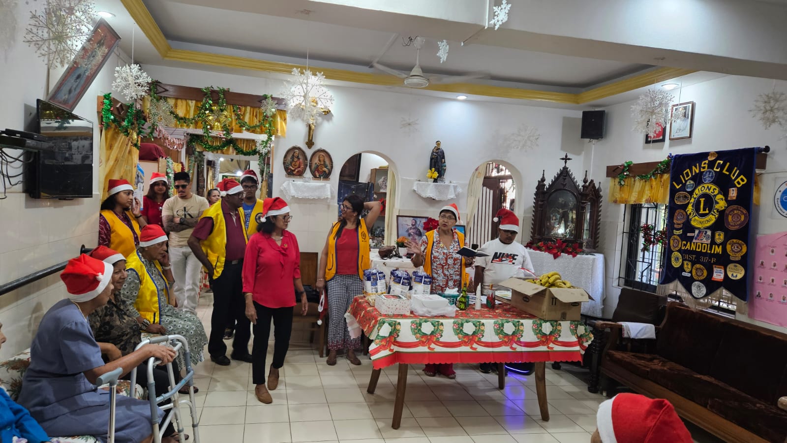 Christmas Celebration at Arc of Hope - A seniors Home in Candolim.