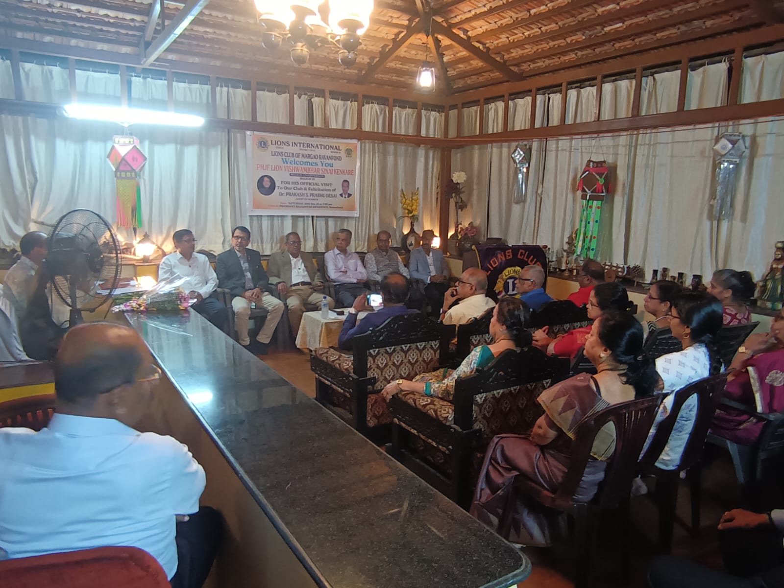 Region Chairperson’s visit to Lions Club of Margao Ravanfond