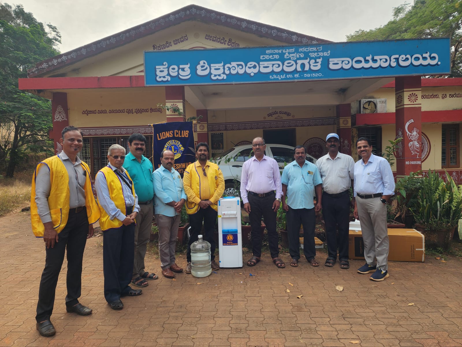 DONATED PURE DRINKING WATER UNIT TO BLOCK EDUCATION OFFICE.
