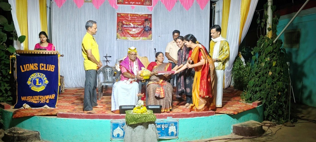CONDUCTING YAKSHAGANA CULTURAL ACTIVITY UNDER COMMUNITY AWARENESS.
