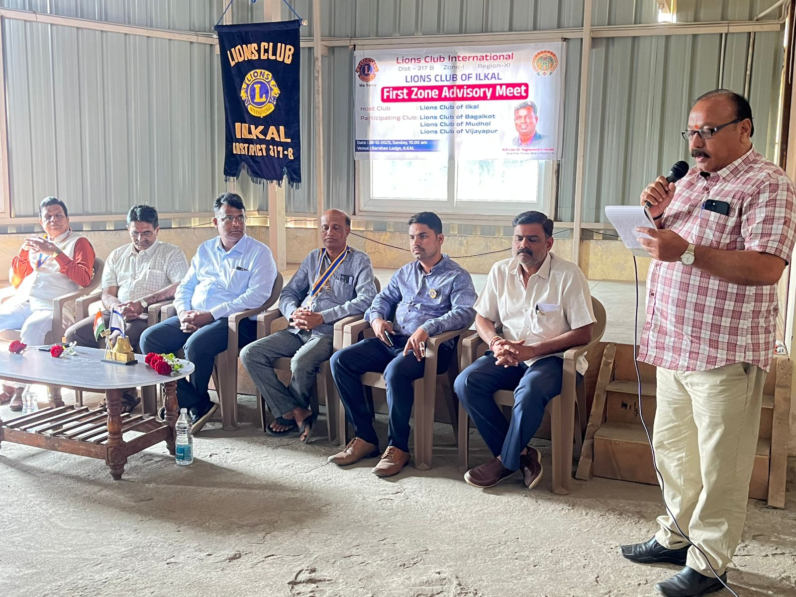 ATTENDING 1ST ZONE ADVISORY MEET. 